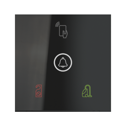 Čtečka karet, KNX, černá