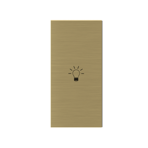 kit 1 rocker 71 serie vertical rectangular (30X60) with symbols Metal Brass 26