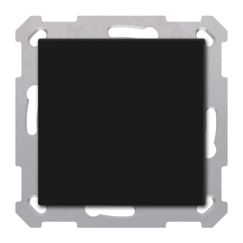 KNX 2tlačítko Basic 55x55 mm, černé, Secure
