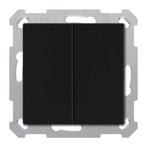 KNX 4tlačítko Basic 55x55 mm, černé, Secure