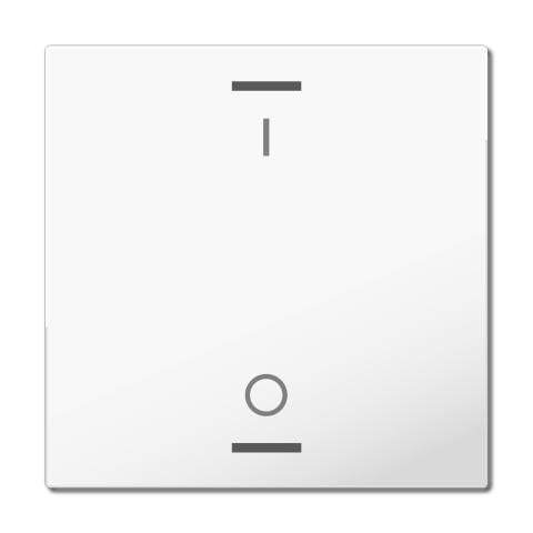 MDT hmatník pro KNX 1tlačítko 63x63 mm, potisk spínač, bílý
