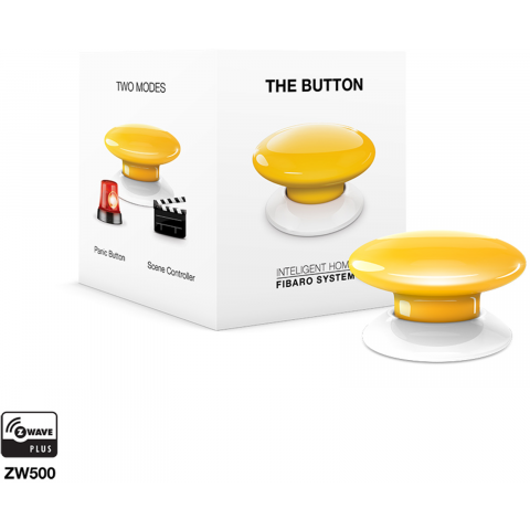 Fibaro Tlačítko, Z-Wave Plus, žluté
