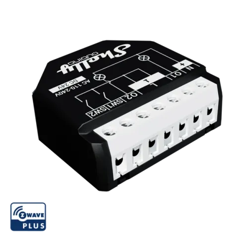 Shelly Wave 2PM, spínací modul, Z-Wave