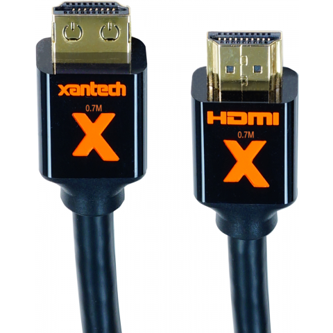 Xantech HDMI 2.0 kabel, 4K HDR 18Gbps, délka 0,7 m