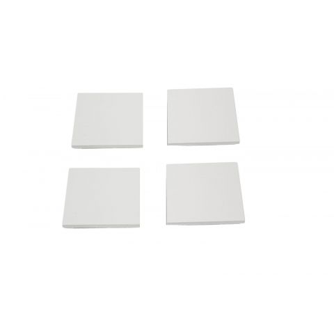 Plastové čtvercové hmatníky (4 ks), barva Ice white (GAA)