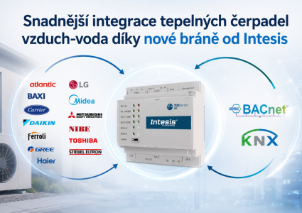 Novinka od společnosti Intesis: multibrandová brána pro tepelná čerpadla
