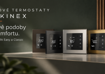 Nové termostaty Ekinex: Když se technologie potkává s designem.